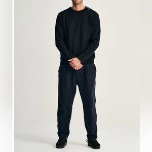 S.N.S. Herning Naval Crew Neck Wool Knit Fisherman’s Sweater Medium